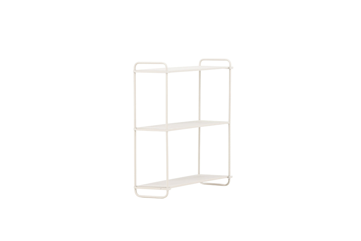Wandregal Lyon 62cm aus Metall mit 3 Ablagen - Beige-Venture Home-le canapé