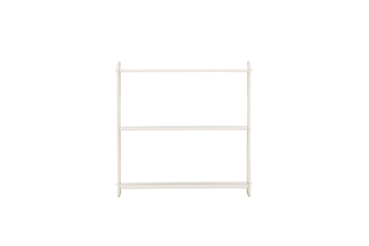 Wandregal Lyon 62cm aus Metall mit 3 Ablagen - Beige-Venture Home-le canapé