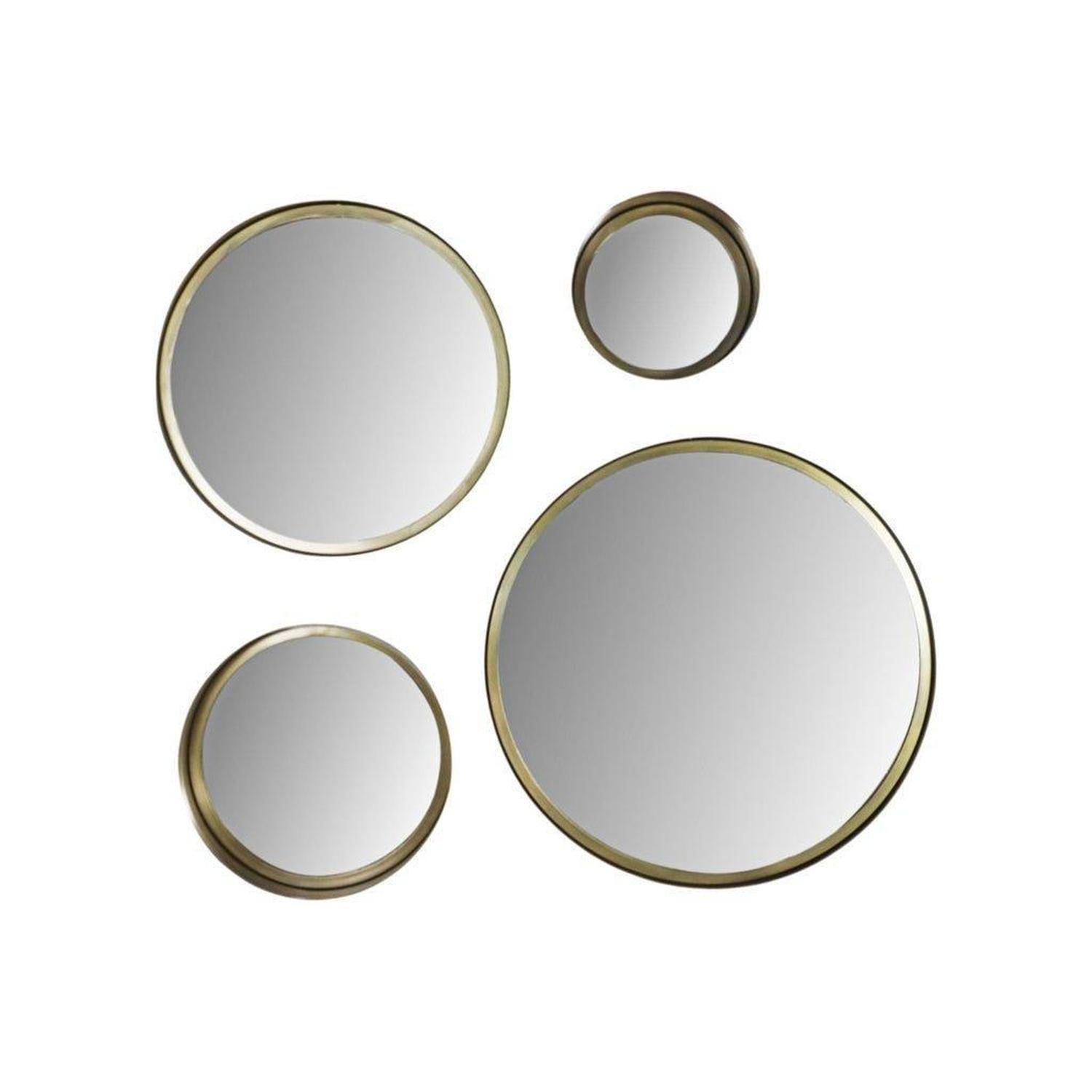 Wandspiegel Fletcher Ø50cm - Gold-Dekospiegel-HSM Collection-le canapé