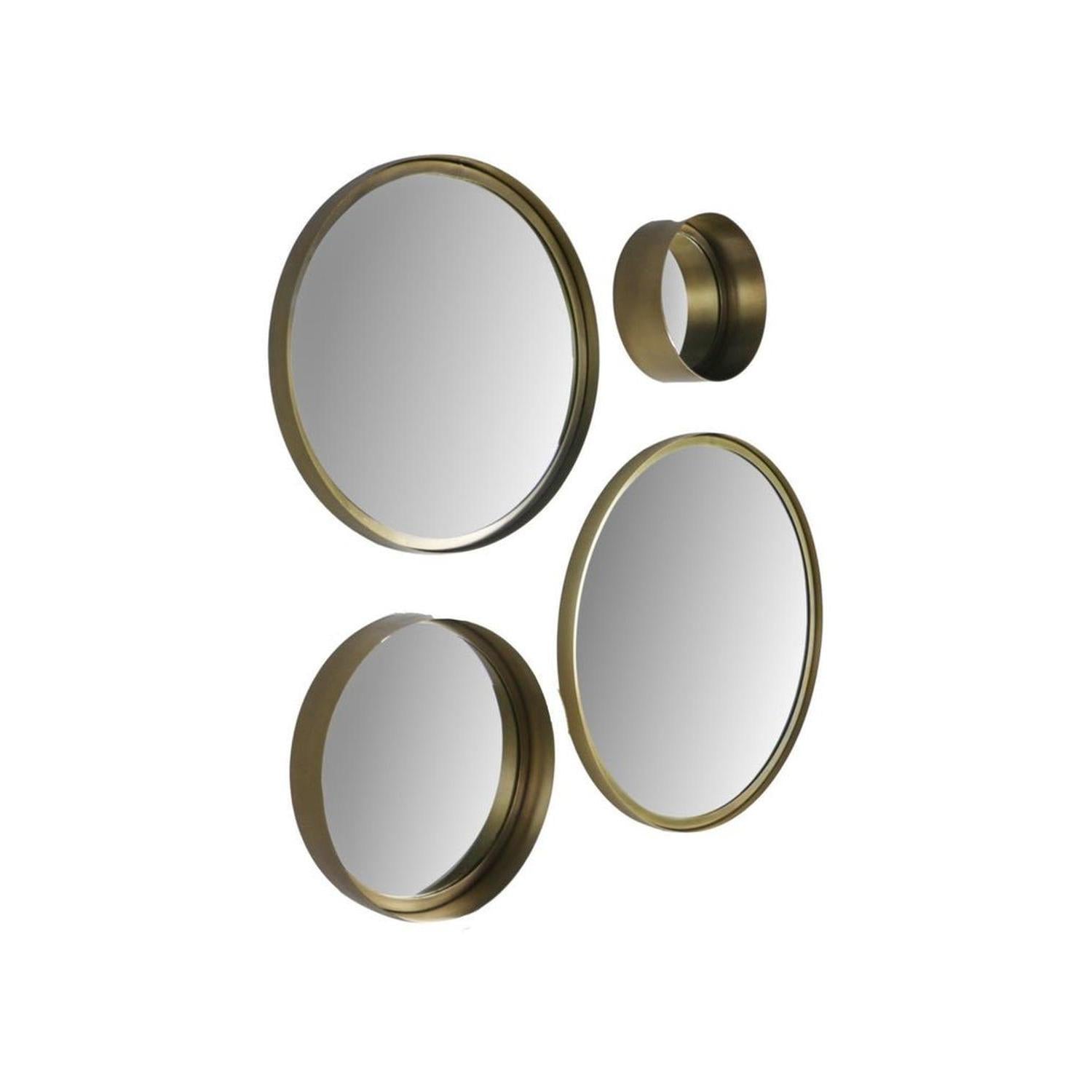 Wandspiegel Fletcher Ø50cm - Gold-Dekospiegel-HSM Collection-le canapé