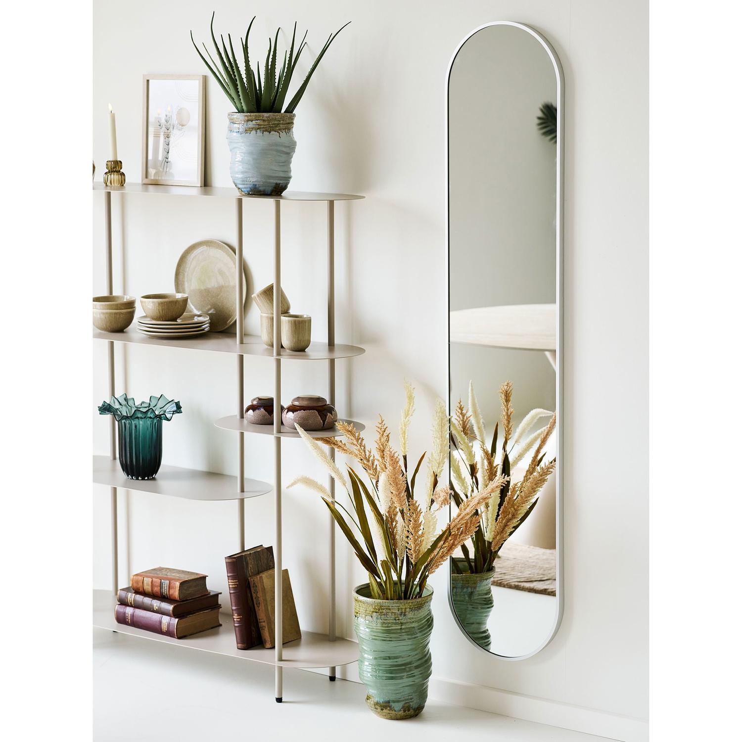 Wandspiegel Hennetved aus Aluminium 170cm - Silber-Wandspiegel-House Nordic-le canapé