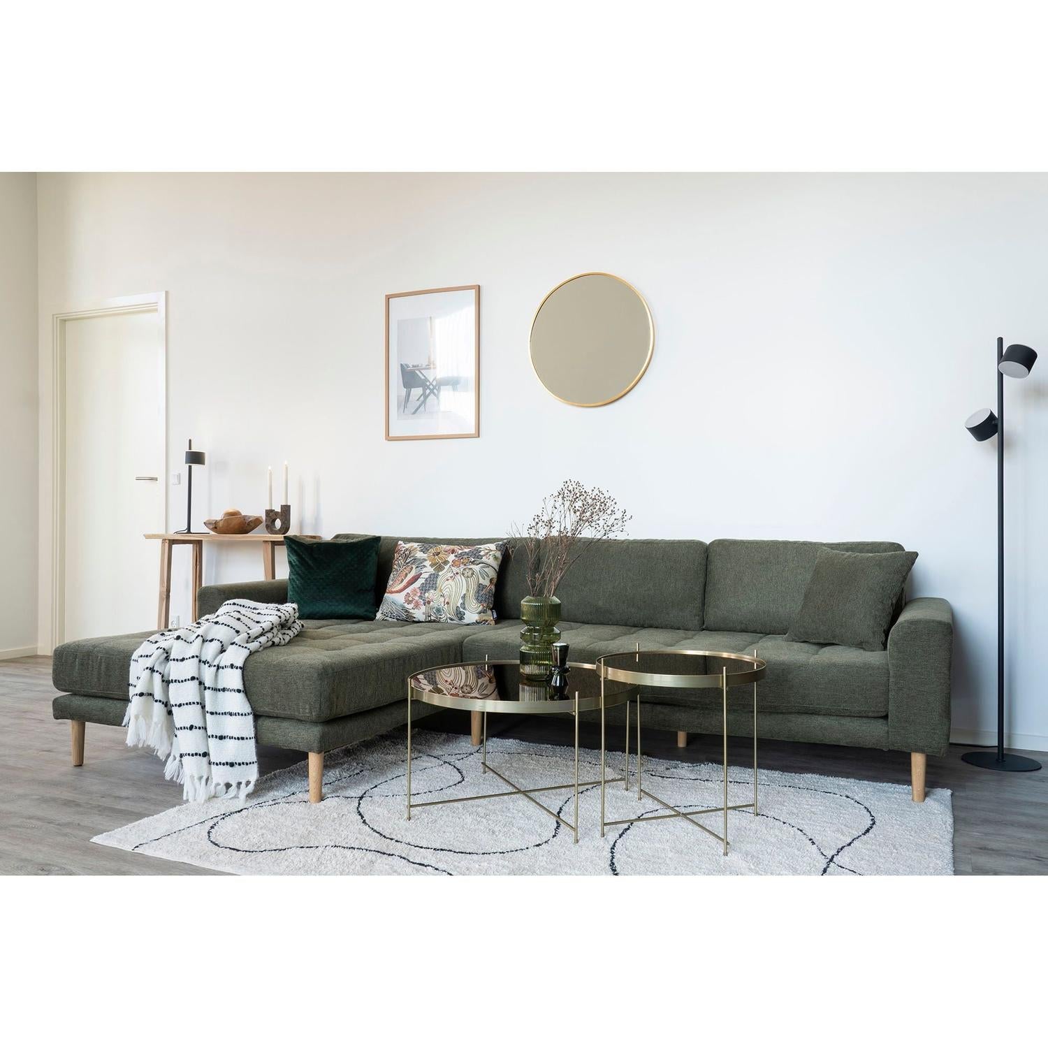 Wandspiegel Madrid Ø60cm - Gold-Wandspiegel-House Nordic-le canapé