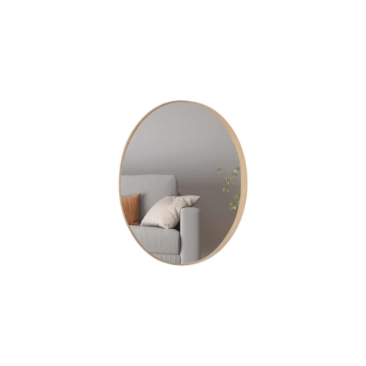 Wandspiegel Ria Ø80cm - Hellbraun-Wandspiegel-Rousseau-le canapé