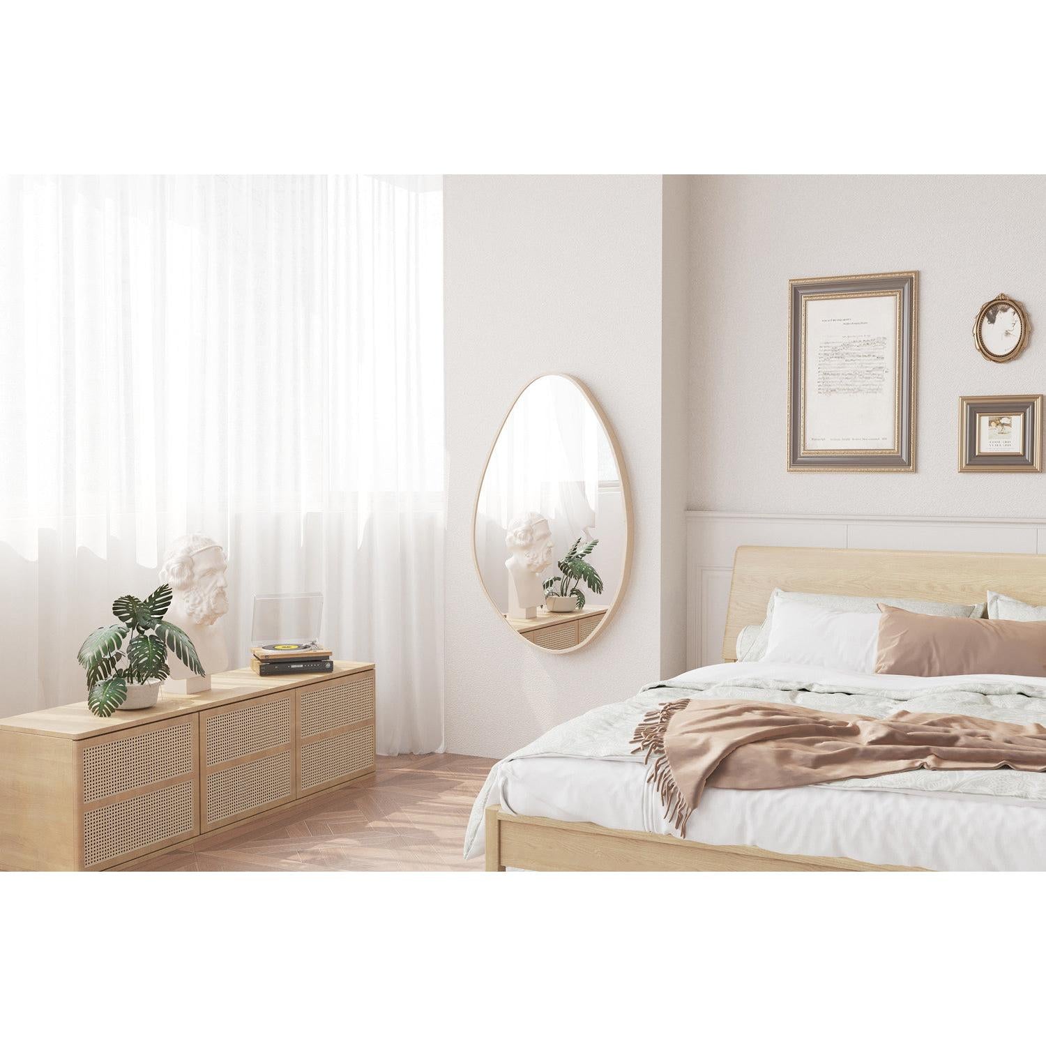 Wandspiegel Romi 80cm - Hellbraun-Wandspiegel-Rousseau-le canapé