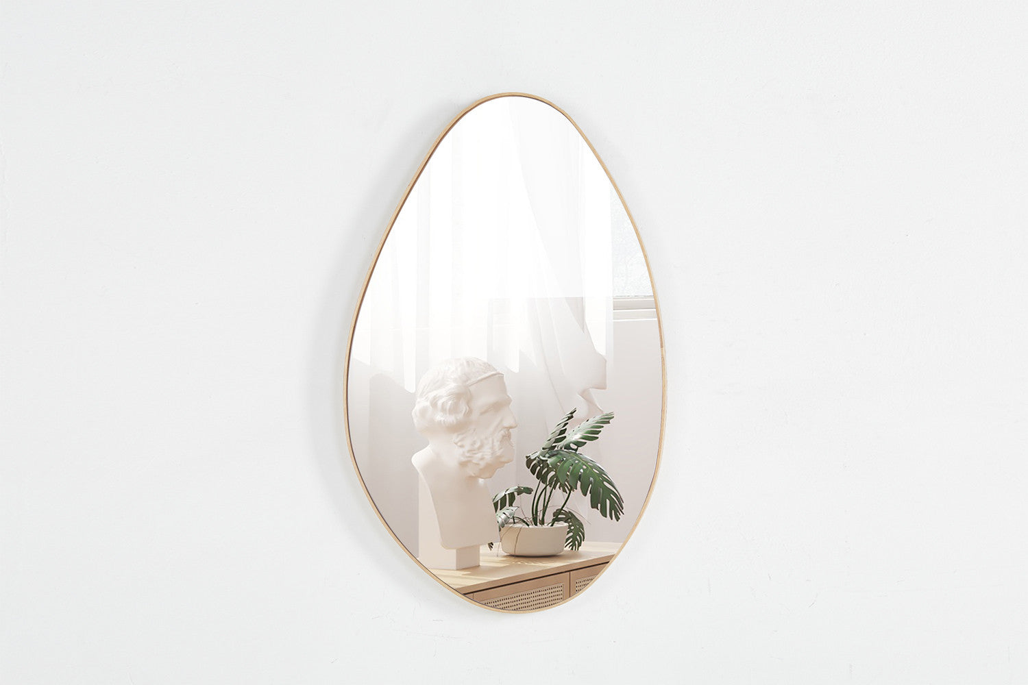 Wandspiegel Romi 80cm - Hellbraun-Wandspiegel-Rousseau-le canapé