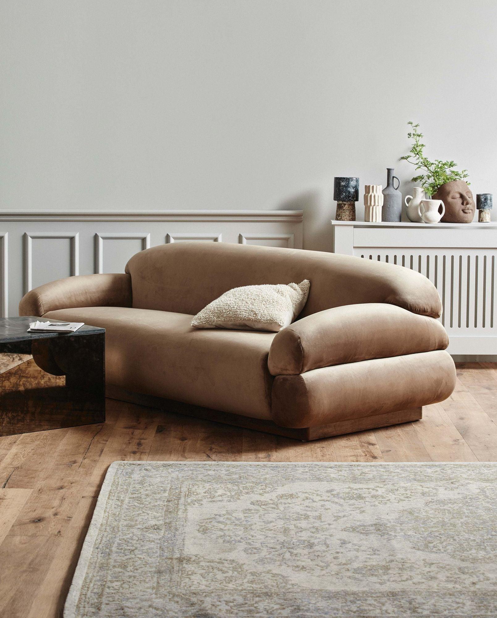 Webteppich PEARL 290*200cm - Sand/Beige-Teppiche-Nordal A/S-le canapé
