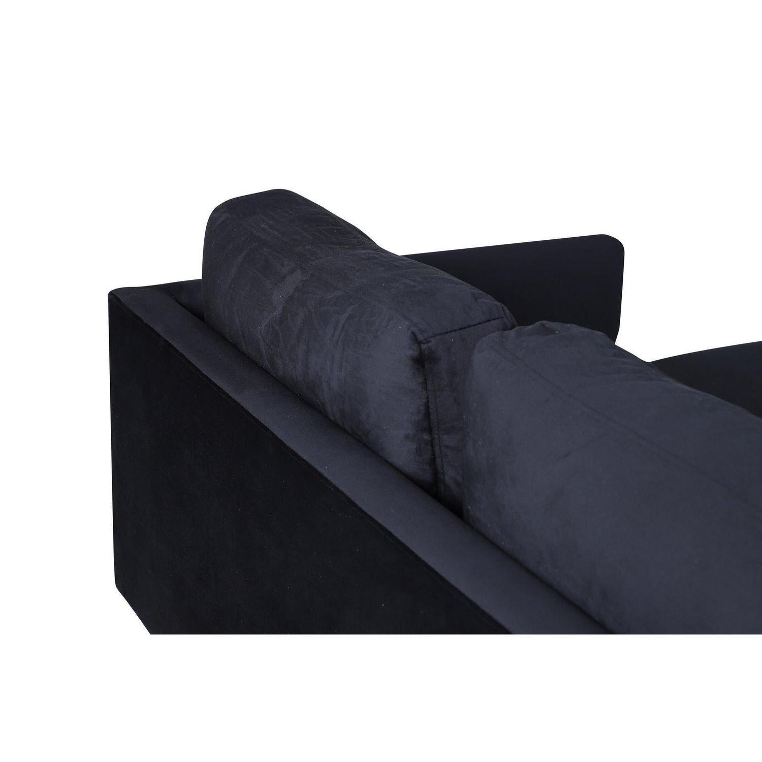 Wohnlandschaft Zoom aus Samt - Schwarz-Wohnlandschaften-Venture Home-le canapé