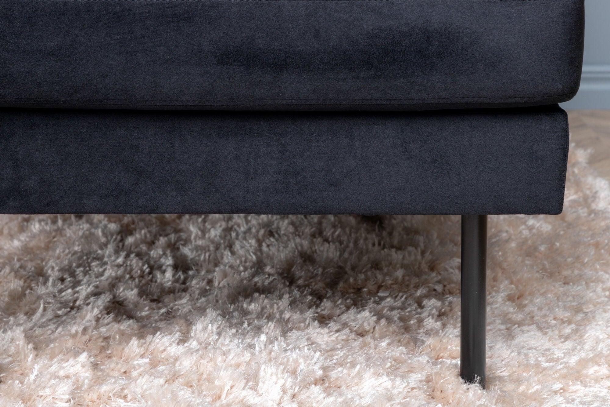 Wohnlandschaft Zoom aus Samt - Schwarz-Wohnlandschaften-Venture Home-le canapé