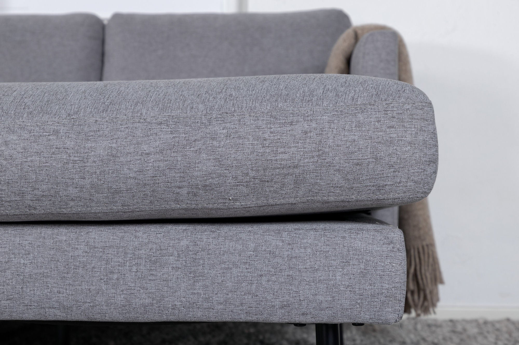 Wohnlandschaft Zoom aus Stoff - Grau-Wohnlandschaften-Venture Home-le canapé