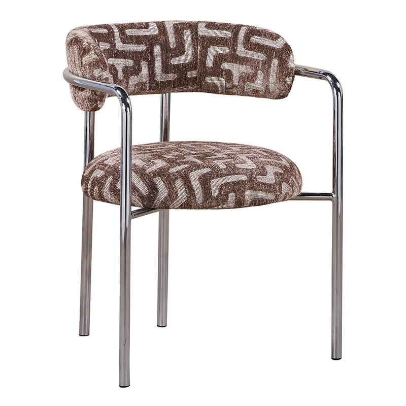 Art Deco Stuhl Maze Brown
