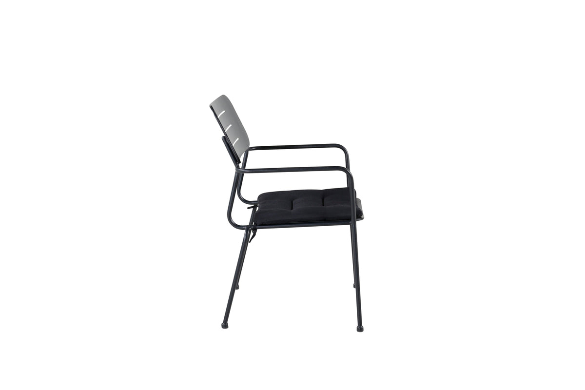 Esszimmerstuhl Nicke 2er-Set 62cm aus Stahl - Schwarz - Venture Home - le canapé