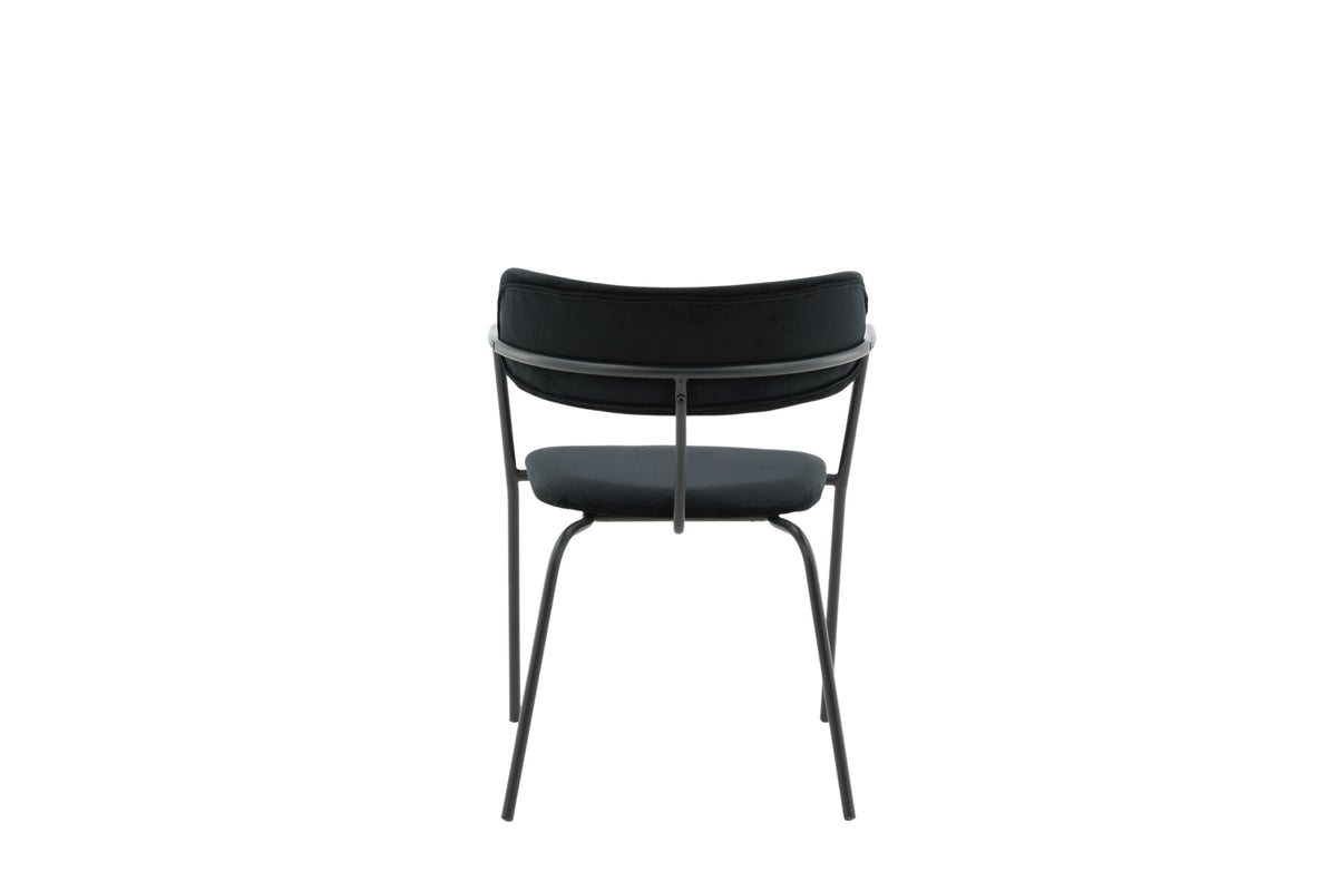 2er-Set Esszimmerstühle Arrow mit Armlehnen - Schwarz - Venture Home - le canapé