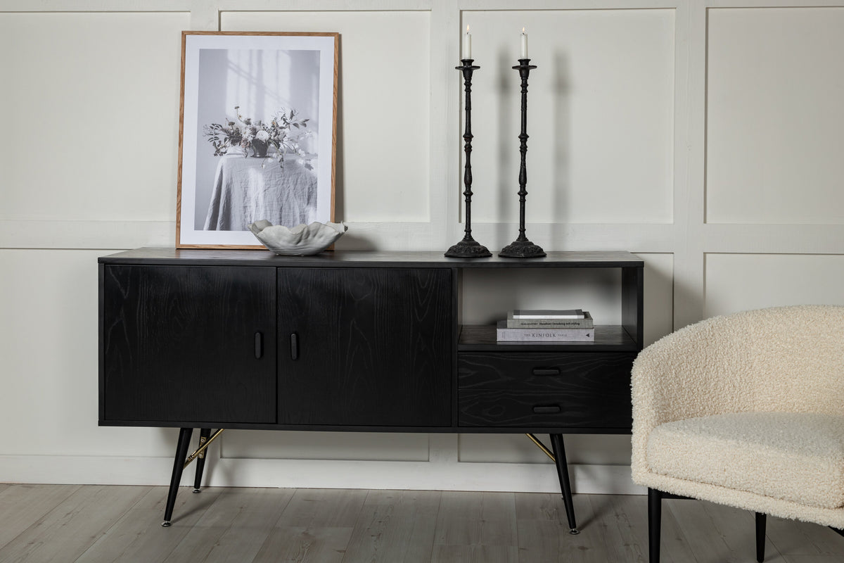 Kommode Gold 160cm - Schwarz - Venture Home - le canapé
