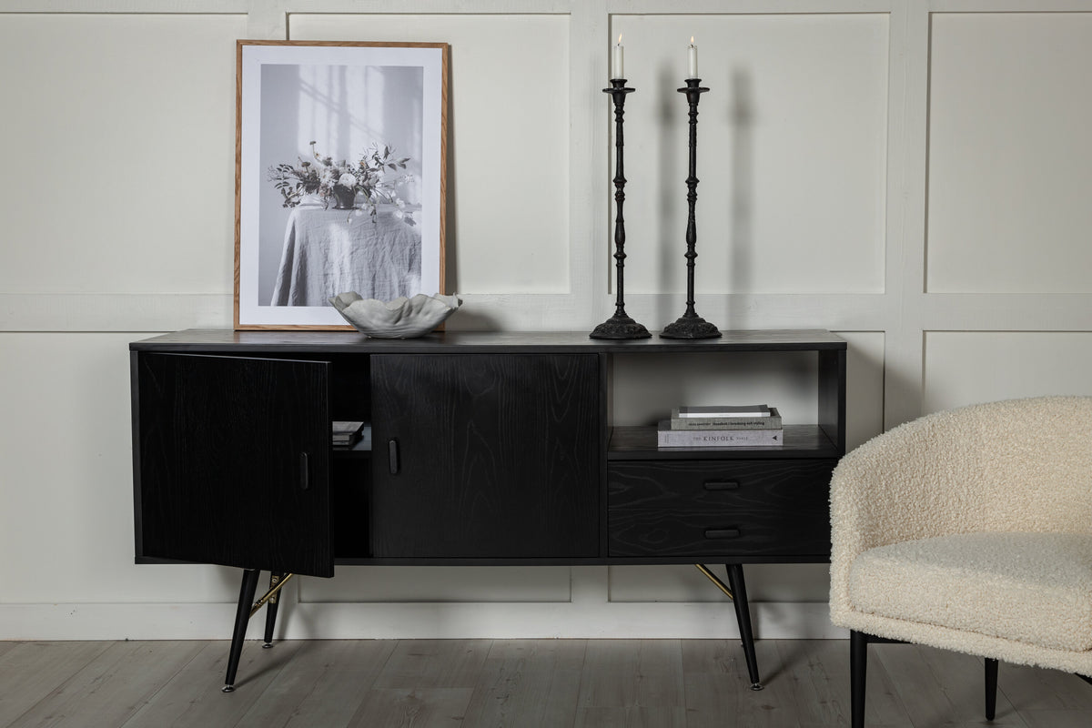 Kommode Gold 160cm - Schwarz - Venture Home - le canapé