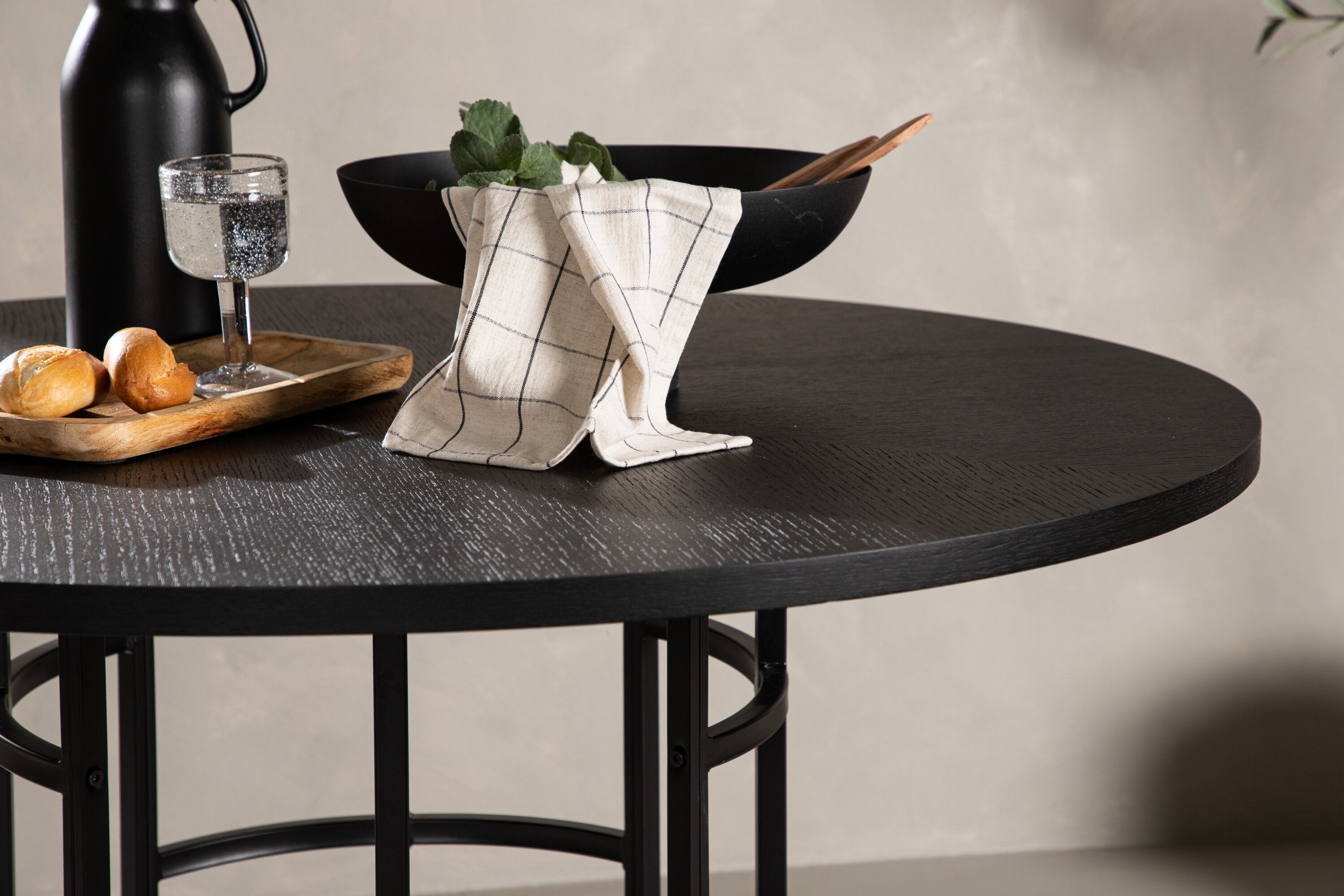 Esstisch Copenhagen Ø115cm - Schwarz - Venture Home - le canapé