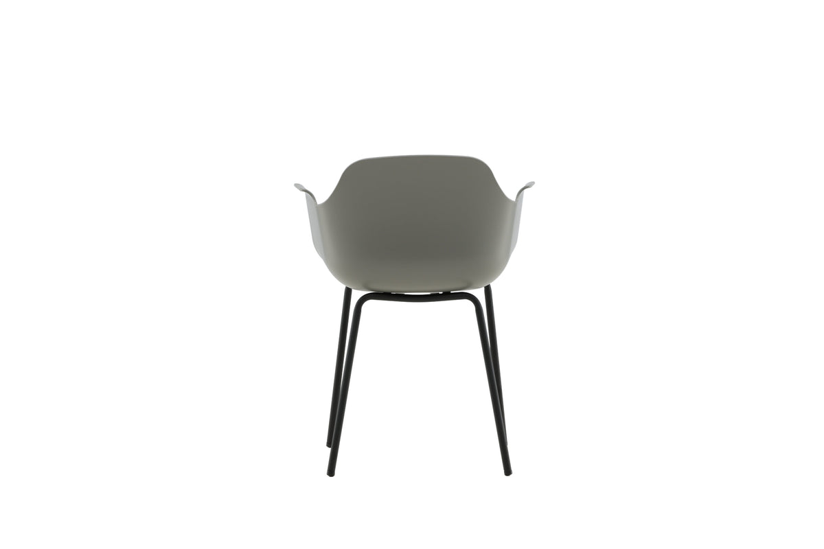 2er-Set Esszimmerstühle Comfort mit Armlehnen - Grau - Venture Home - le canapé