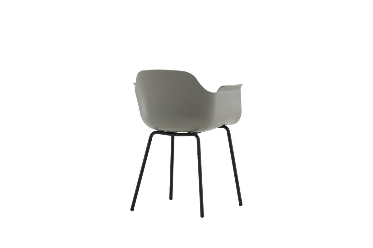 2er-Set Esszimmerstühle Comfort mit Armlehnen - Grau - Venture Home - le canapé