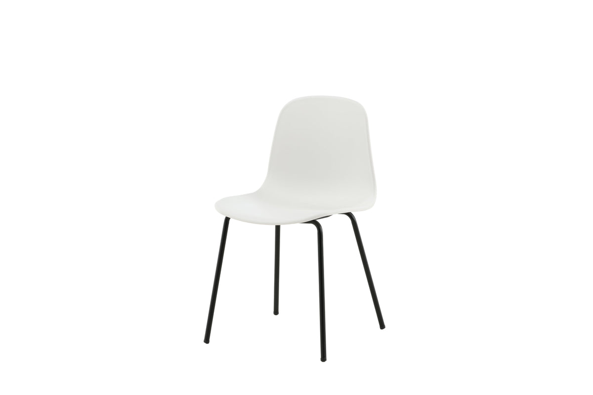 2er-Set Esszimmerstühle Arctic - Weiß - Venture Home - le canapé