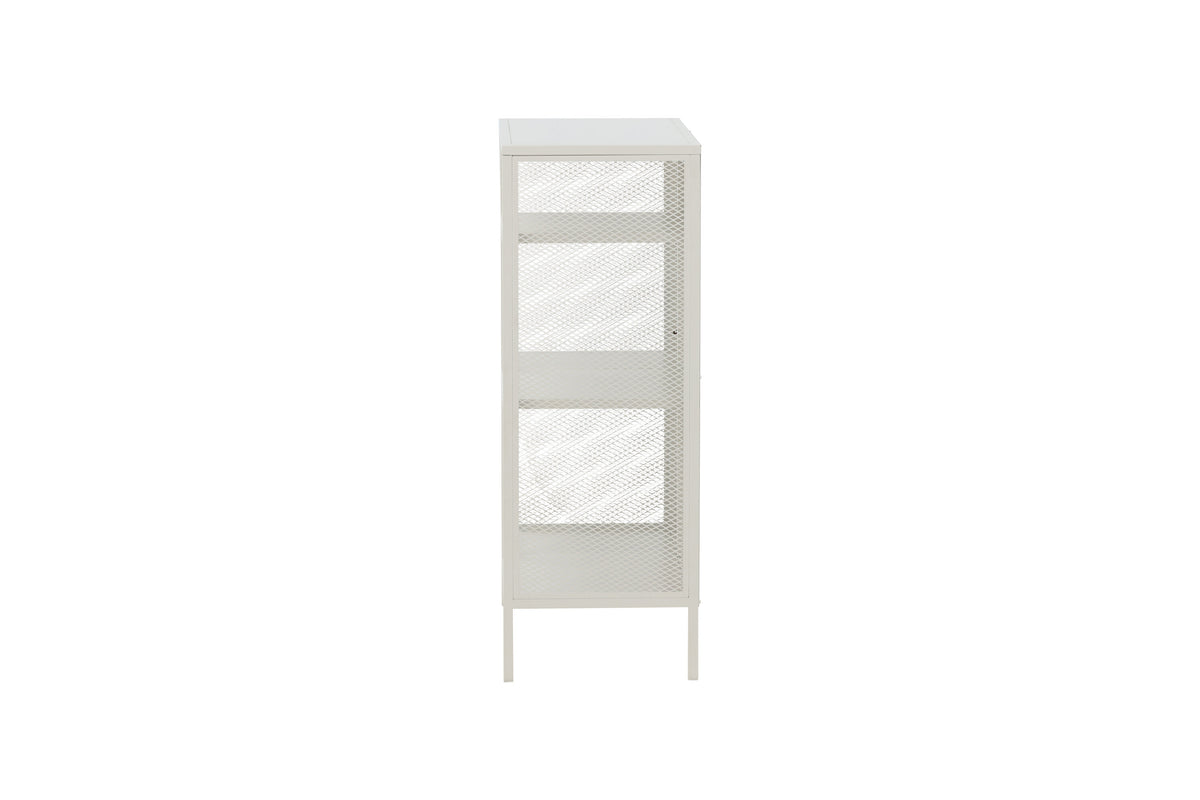 Regal Misha 110cm aus Metall mit 3 Ablagen - Weiß - Venture Home - le canapé