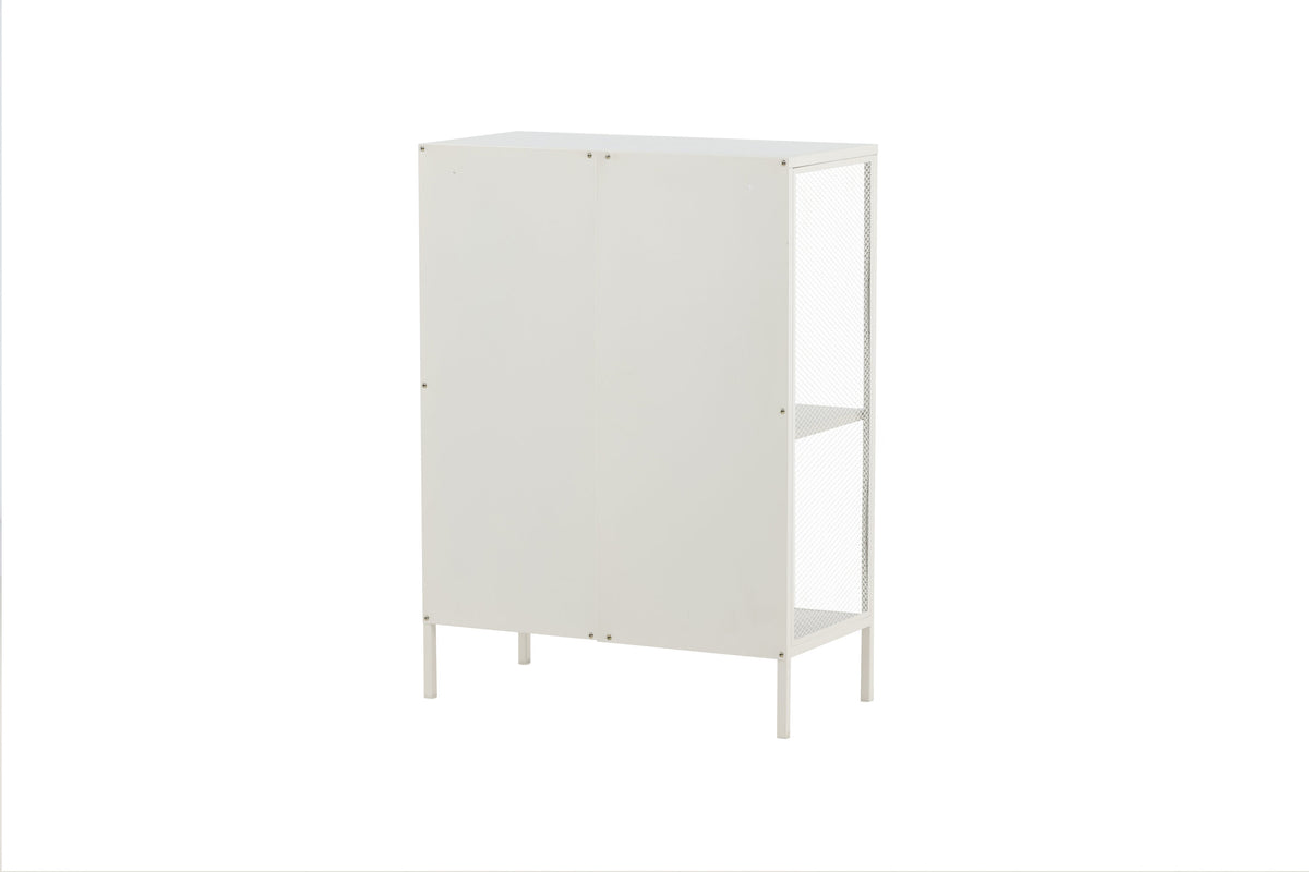 Regal Misha 110cm aus Metall mit 3 Ablagen - Weiß - Venture Home - le canapé