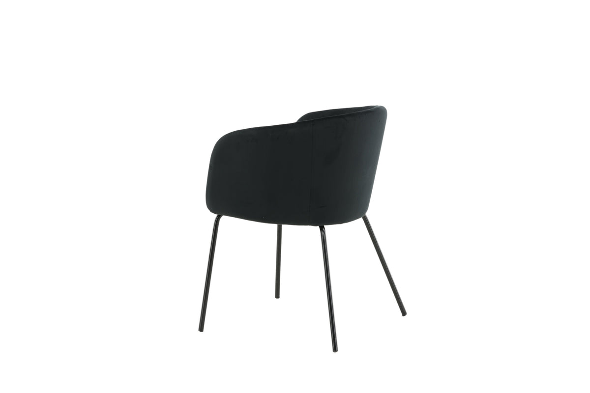 Esszimmerstuhl Berit - Schwarz - Venture Home - le canapé
