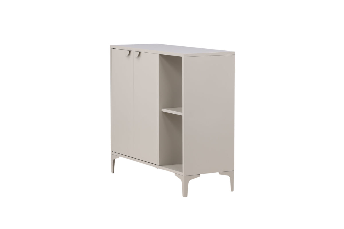 Highboard Piring 100cm aus Metall mit offenen Fächern - Beige - Venture Home - le canapé