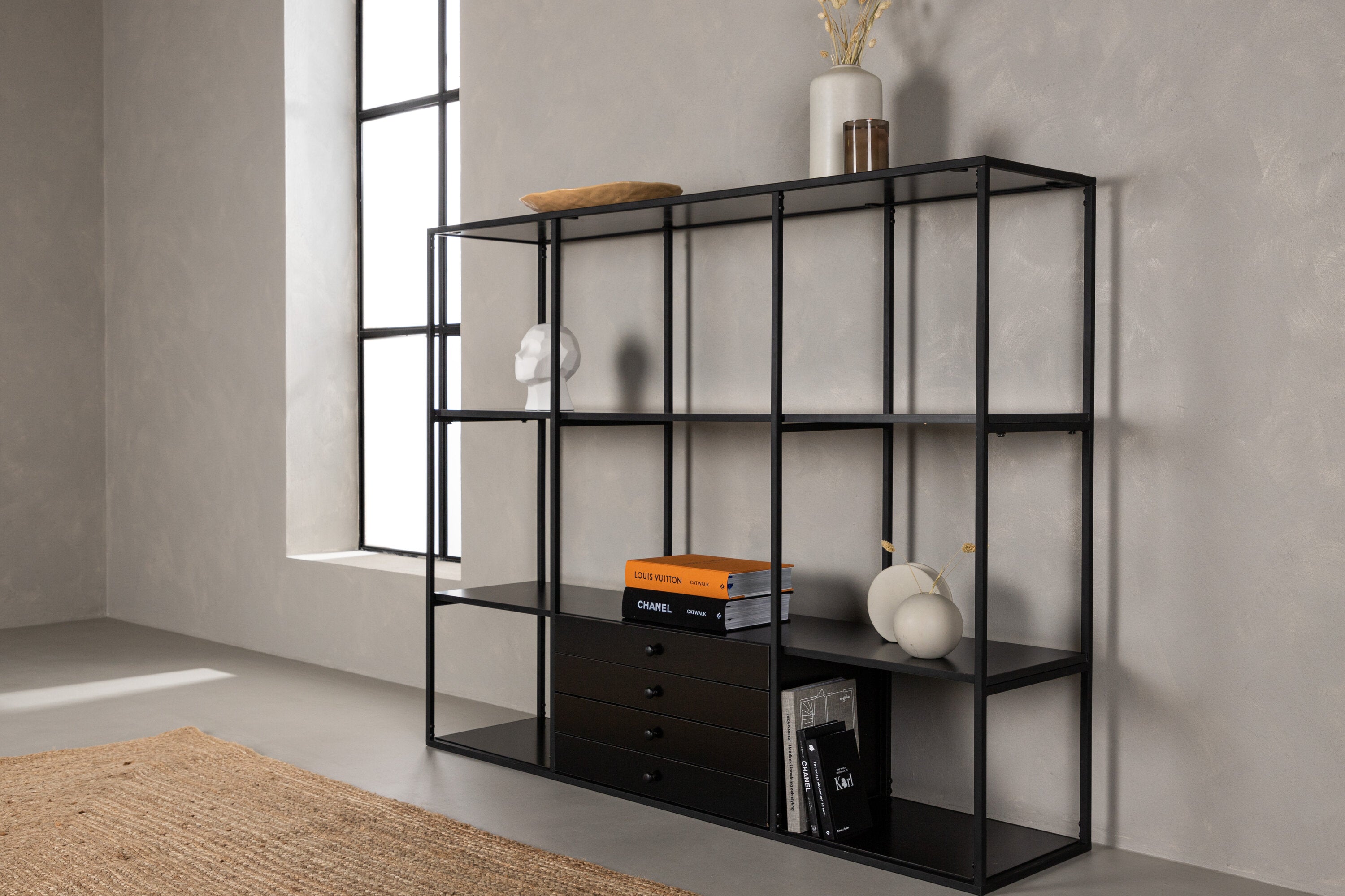 Schrank Amarillo 120cm - Schwarz - Venture Home - le canapé