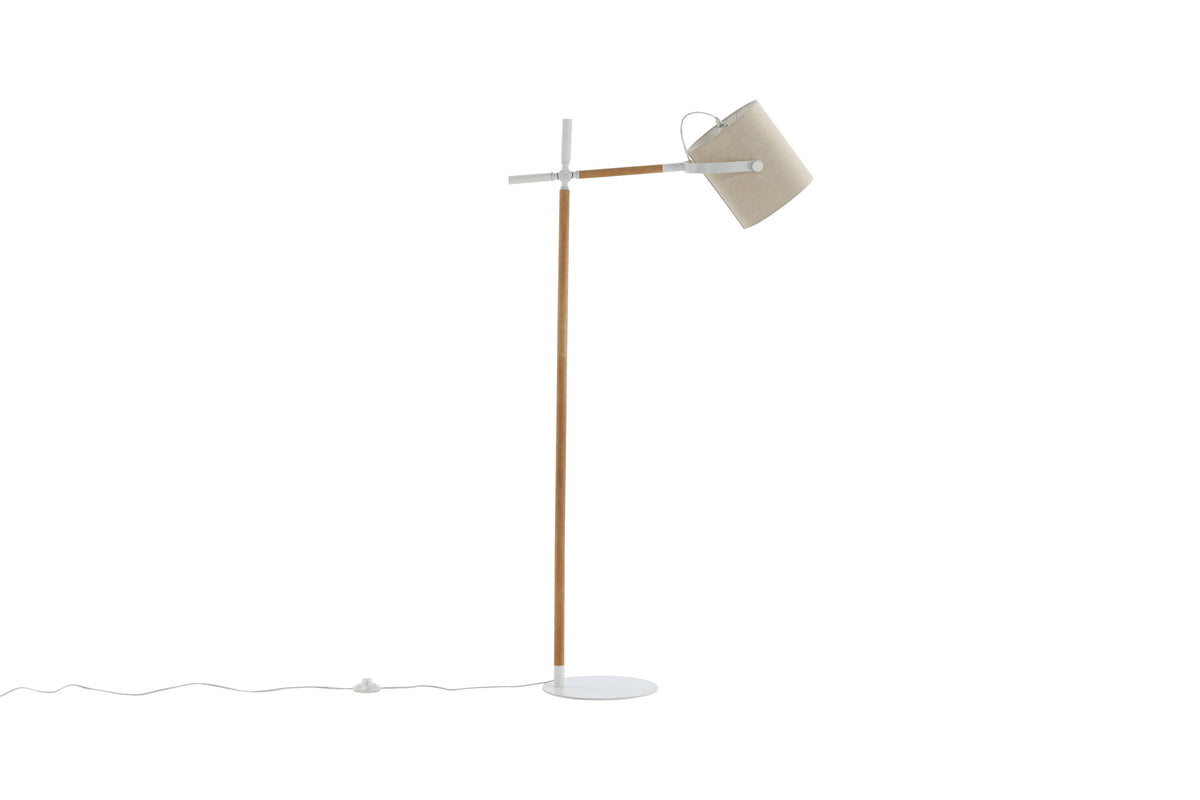 Stehlampe Dennis mit verstellbarem Schaft - Beige - Venture Home - le canapé
