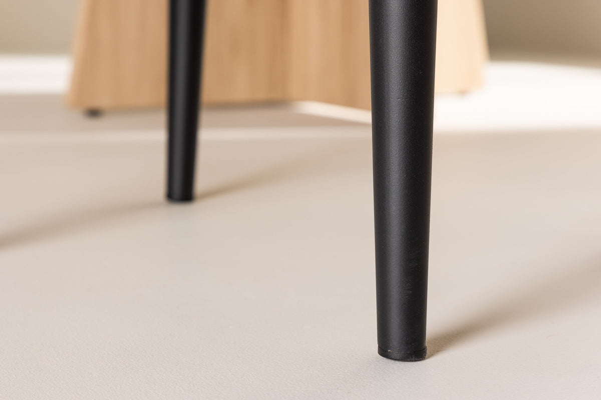 Esszimmerstuhl Alfons aus Rattan - Schwarz - Venture Home - le canapé
