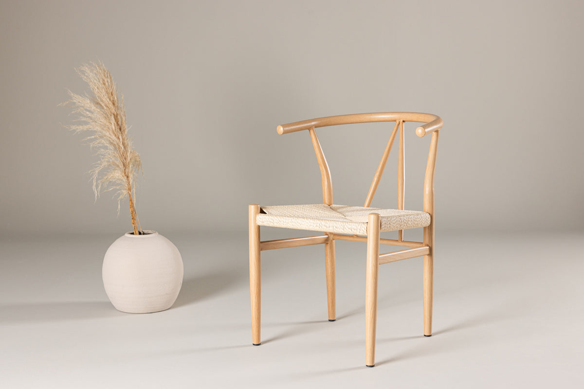 Esszimmerstuhl Alfons aus Rattan - Beige - Venture Home - le canapé