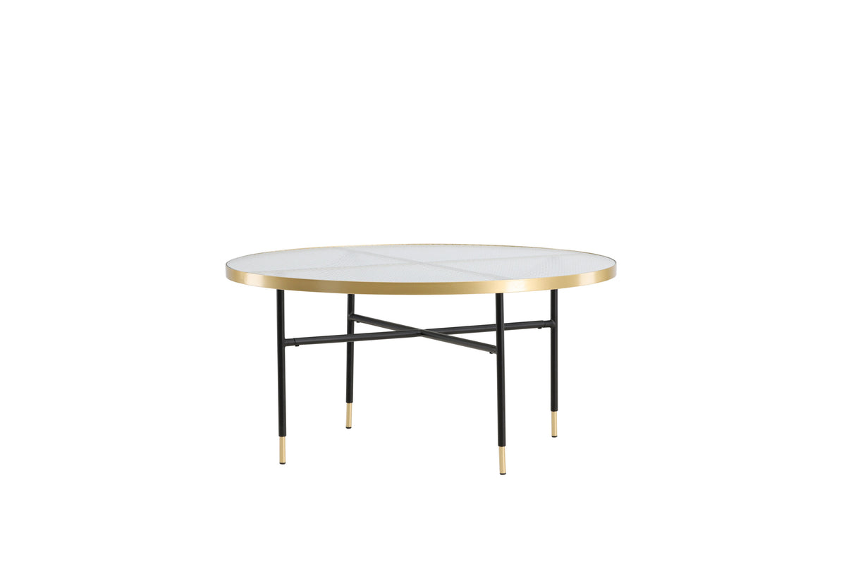 Couchtisch Bubbles Ø98cm aus Glas - Gold - Venture Home - le canapé