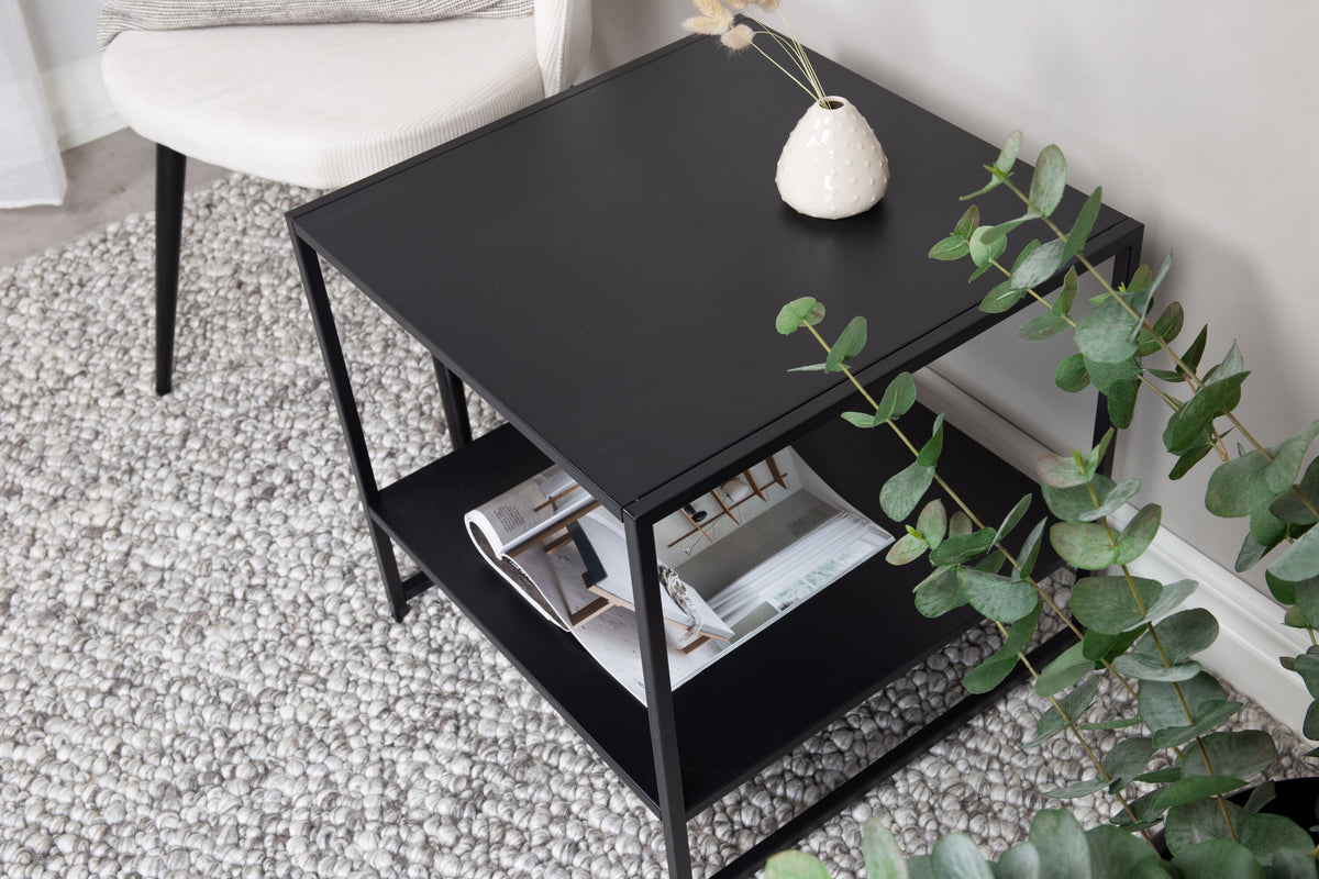 Beistelltisch Staal 50cm aus Metall - Schwarz - Venture Home - le canapé