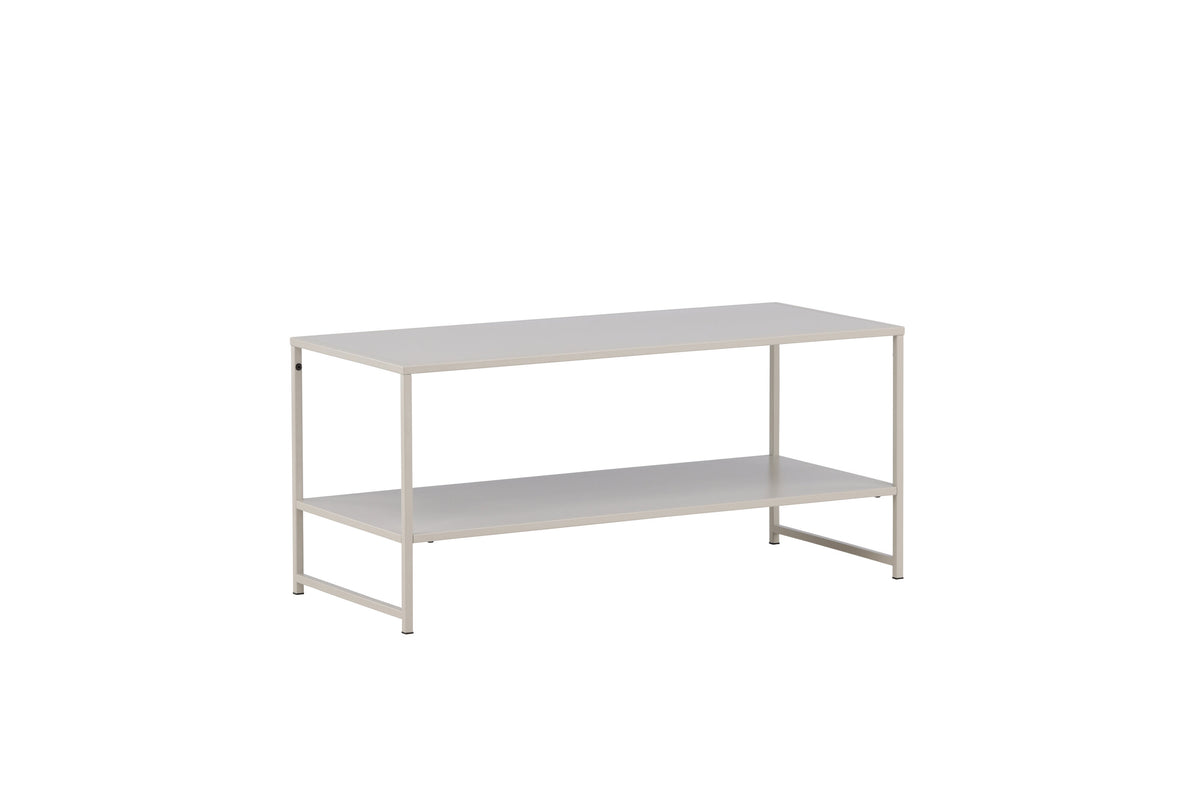 Couchtisch Staal 102cm aus Metall mit Ablage - Beige - Venture Home - le canapé
