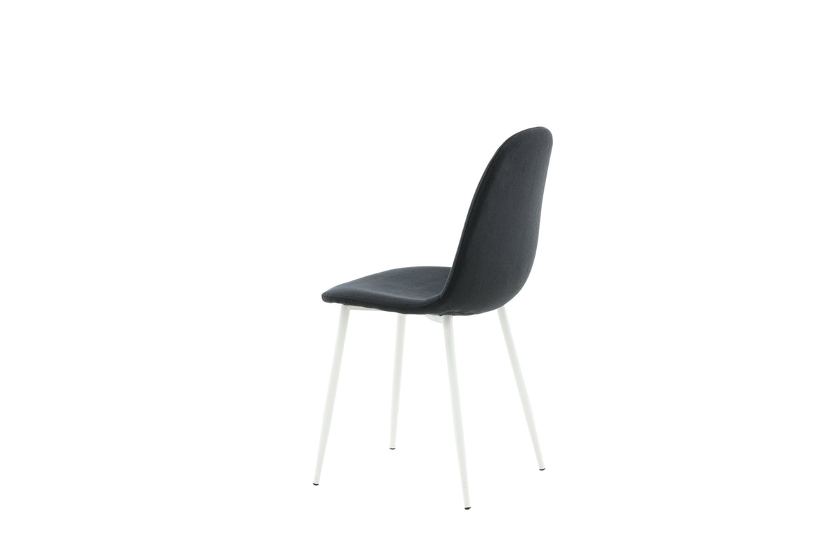 2er-Set Esszimmerstühle Polar - Schwarz - Venture Home - le canapé
