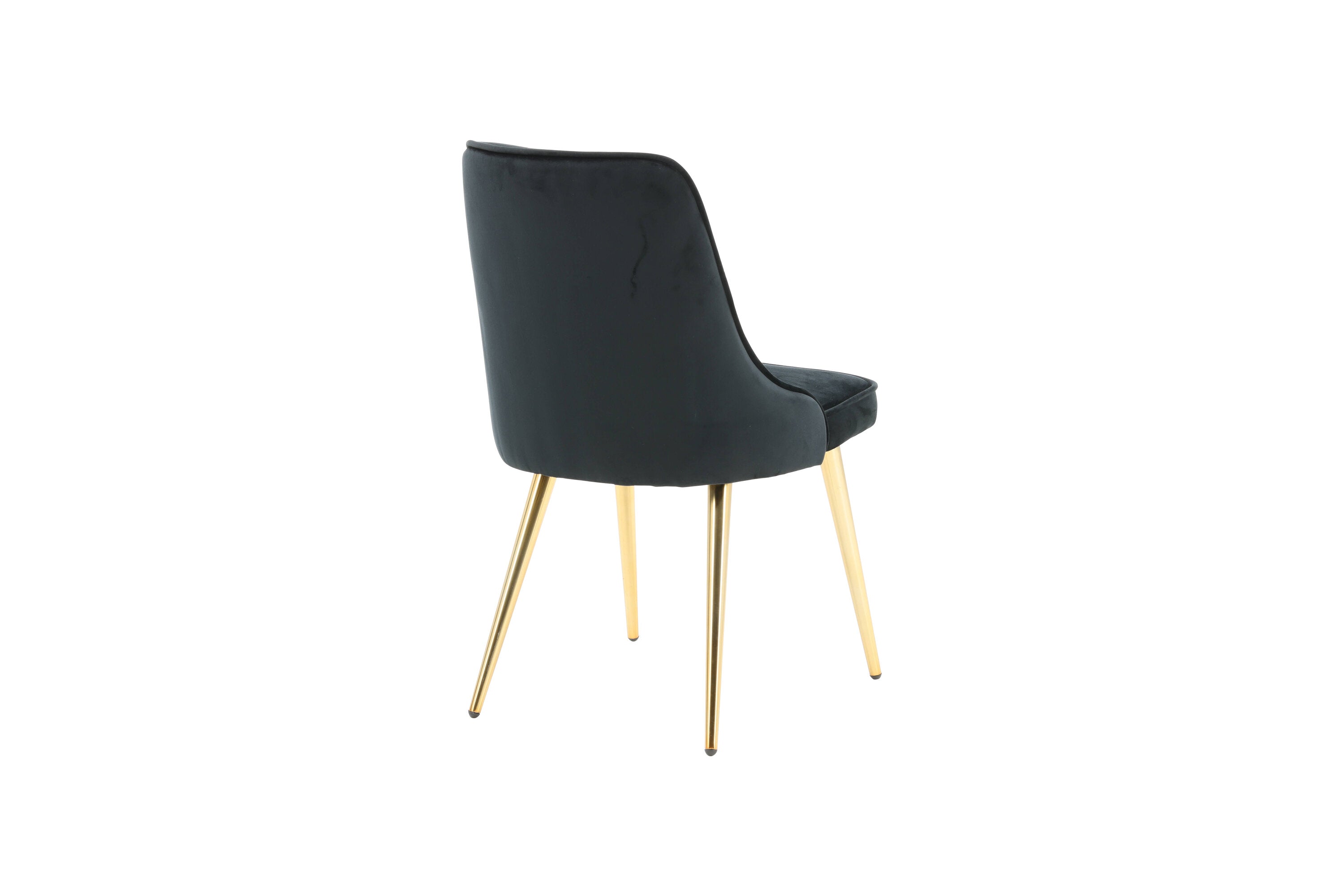 2er-Set Esszimmerstühle Samt Deluxe - Schwarz - Venture Home - le canapé
