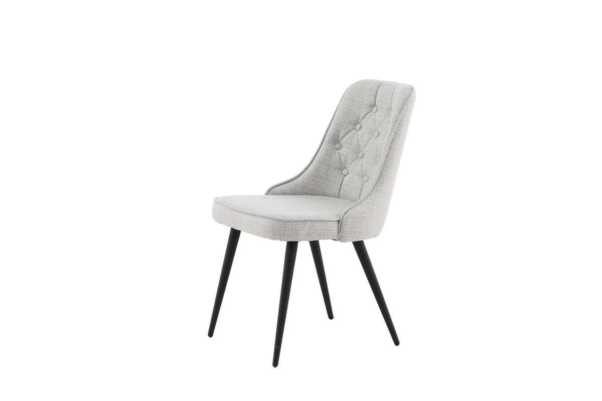 2er-Set Esszimmerstühle Deluxe im 2er-Set - Grau - Venture Home - le canapé
