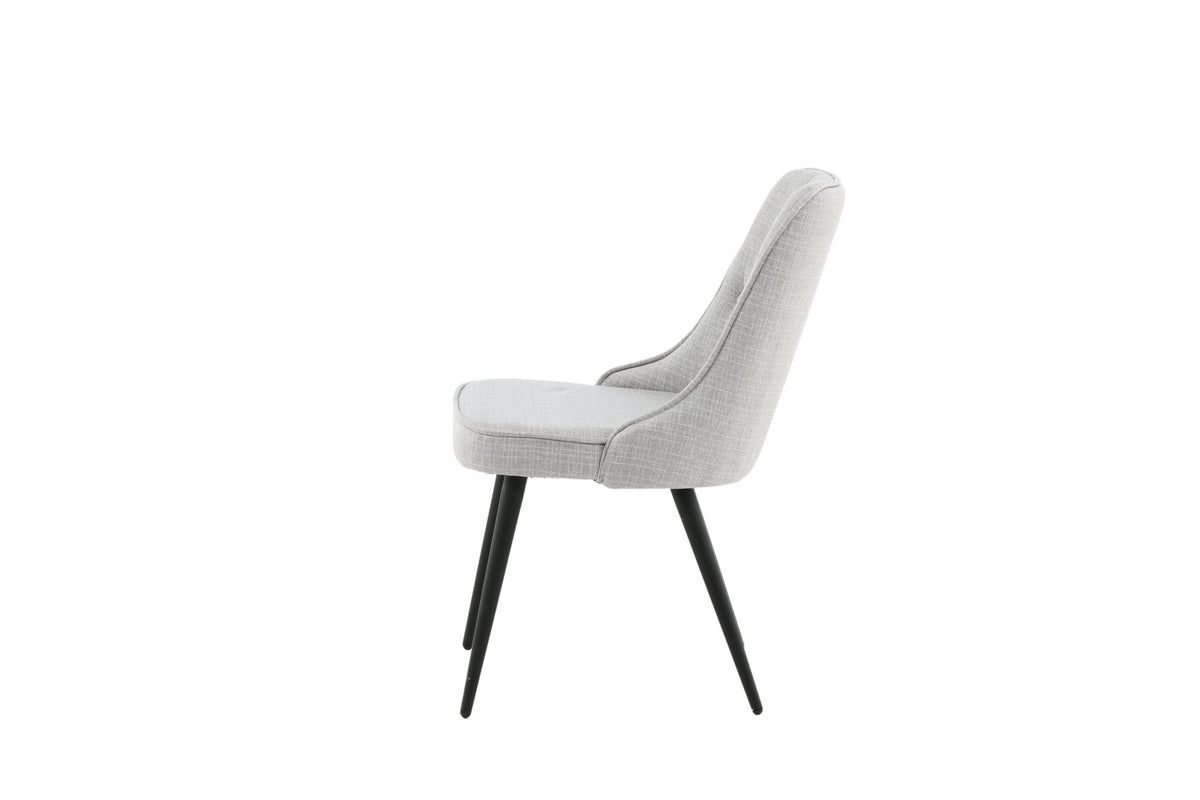 2er-Set Esszimmerstühle Deluxe im 2er-Set - Grau - Venture Home - le canapé