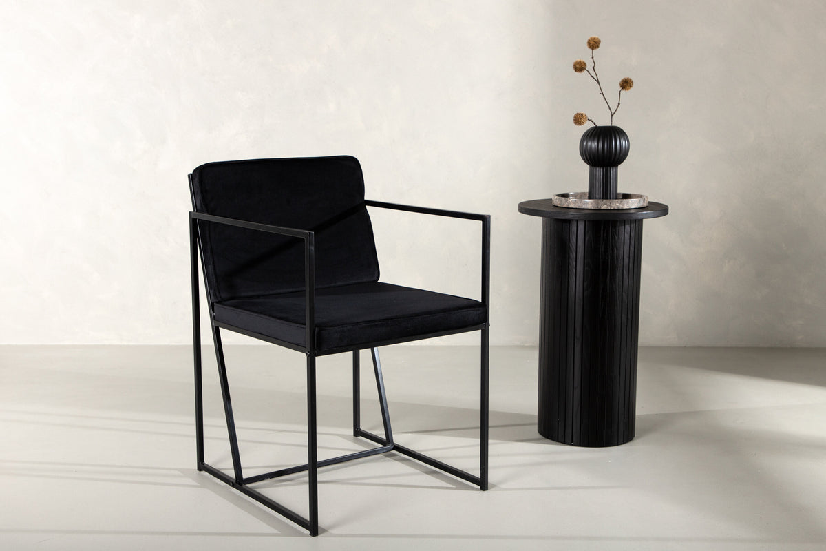 2er-Set Esszimmerstühle Richmond - Schwarz - Venture Home - le canapé