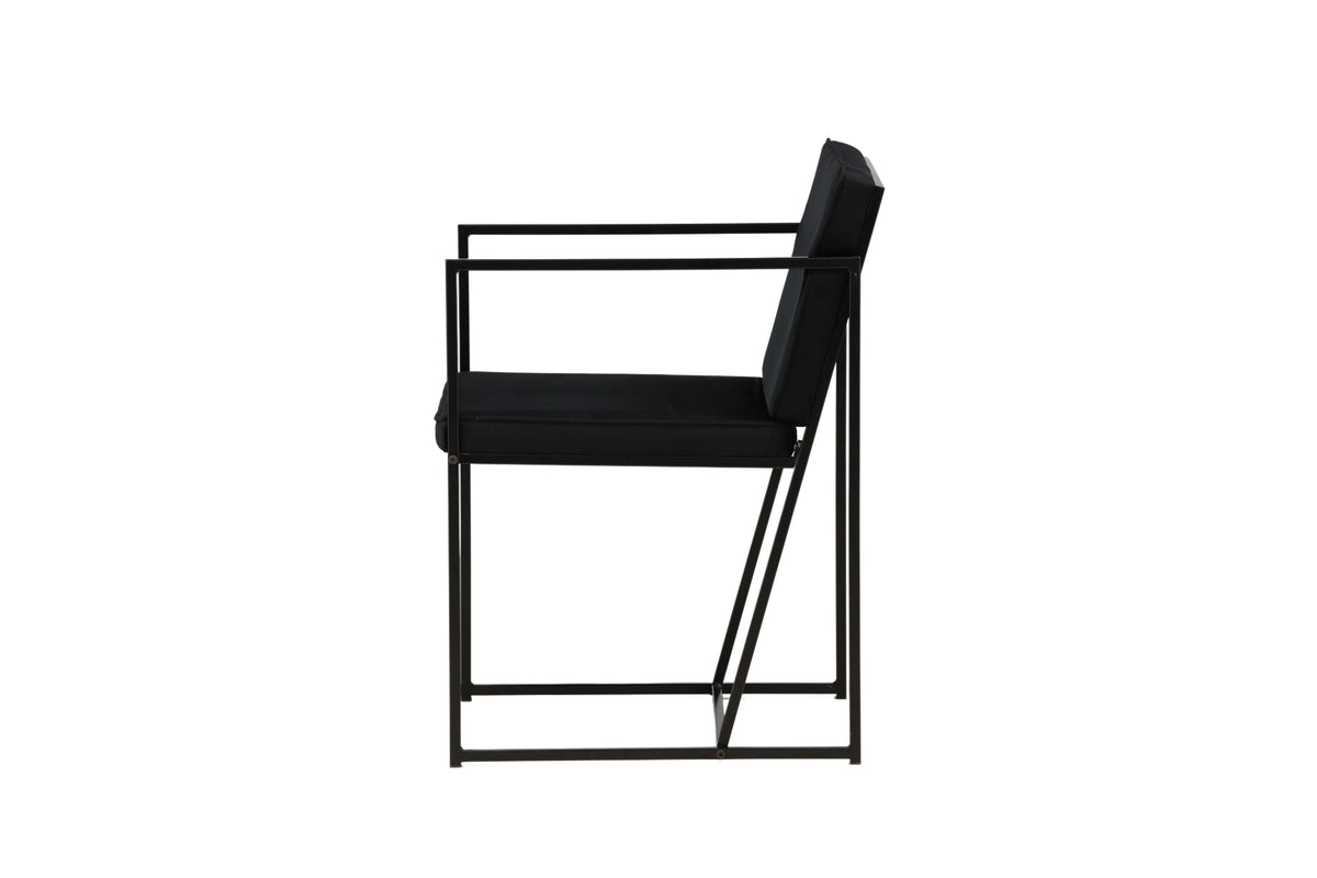 2er-Set Esszimmerstühle Richmond - Schwarz - Venture Home - le canapé