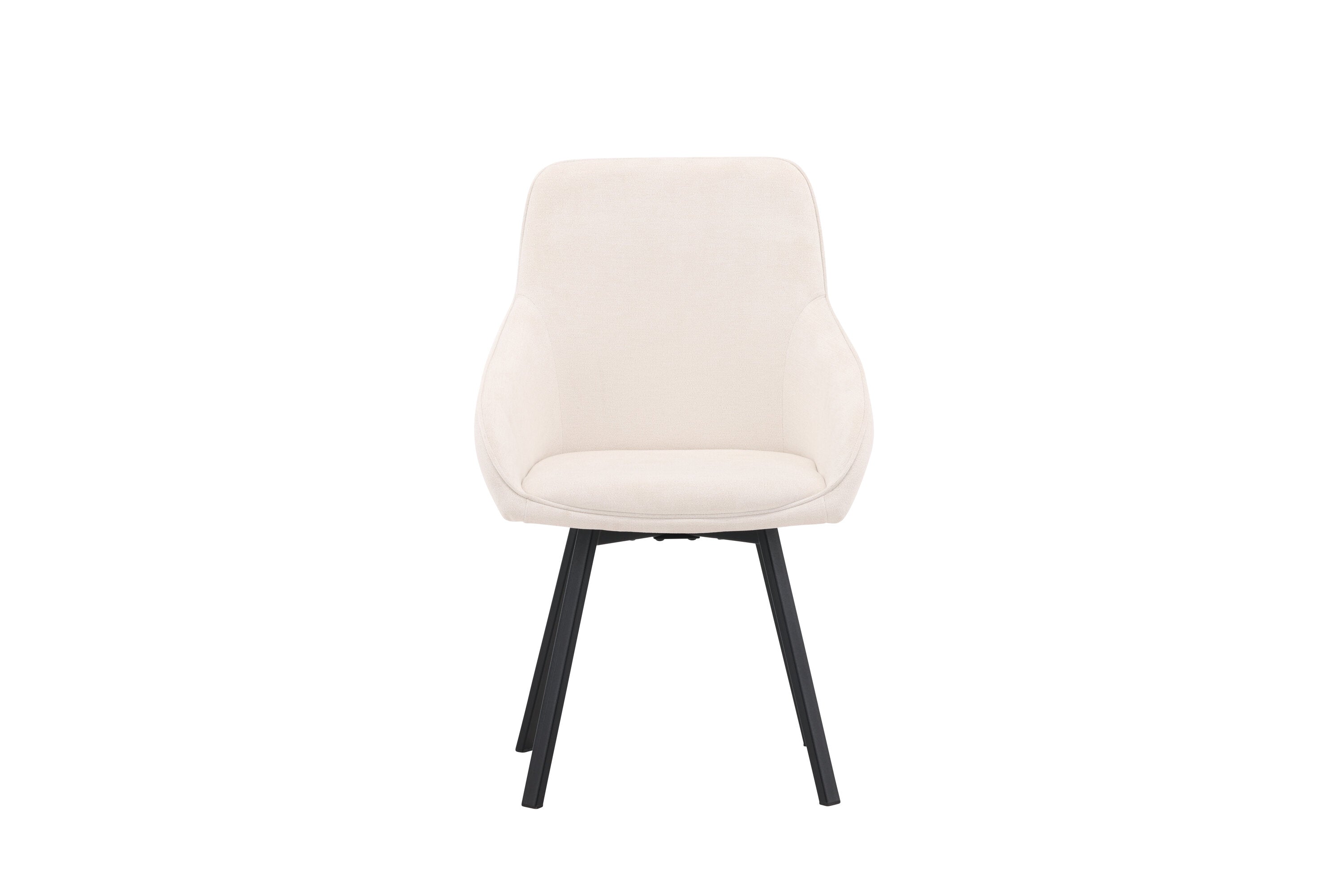 2er-Set Esszimmerstühle Rosie drehbar - Beige - Venture Home - le canapé