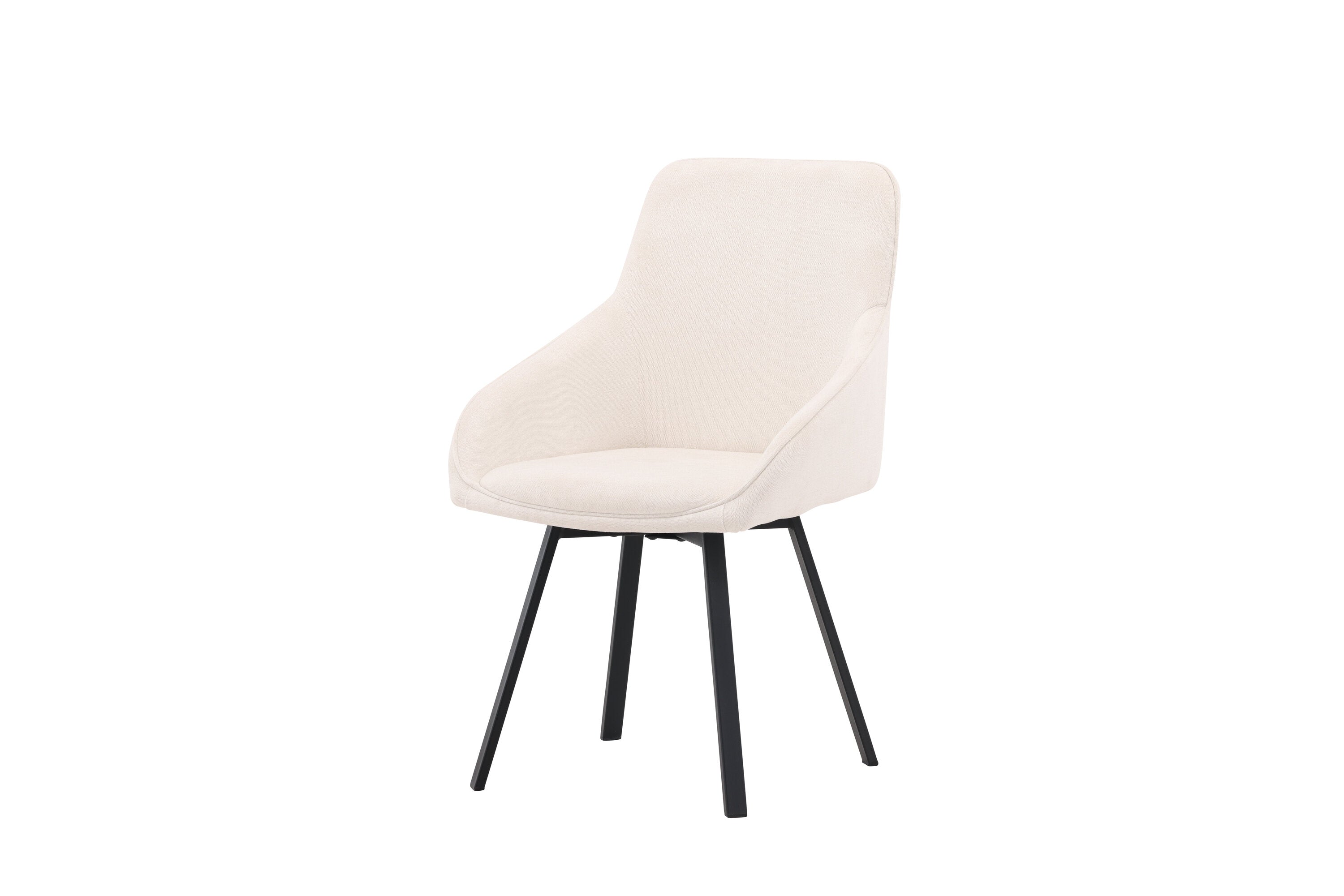 2er-Set Esszimmerstühle Rosie drehbar - Beige - Venture Home - le canapé