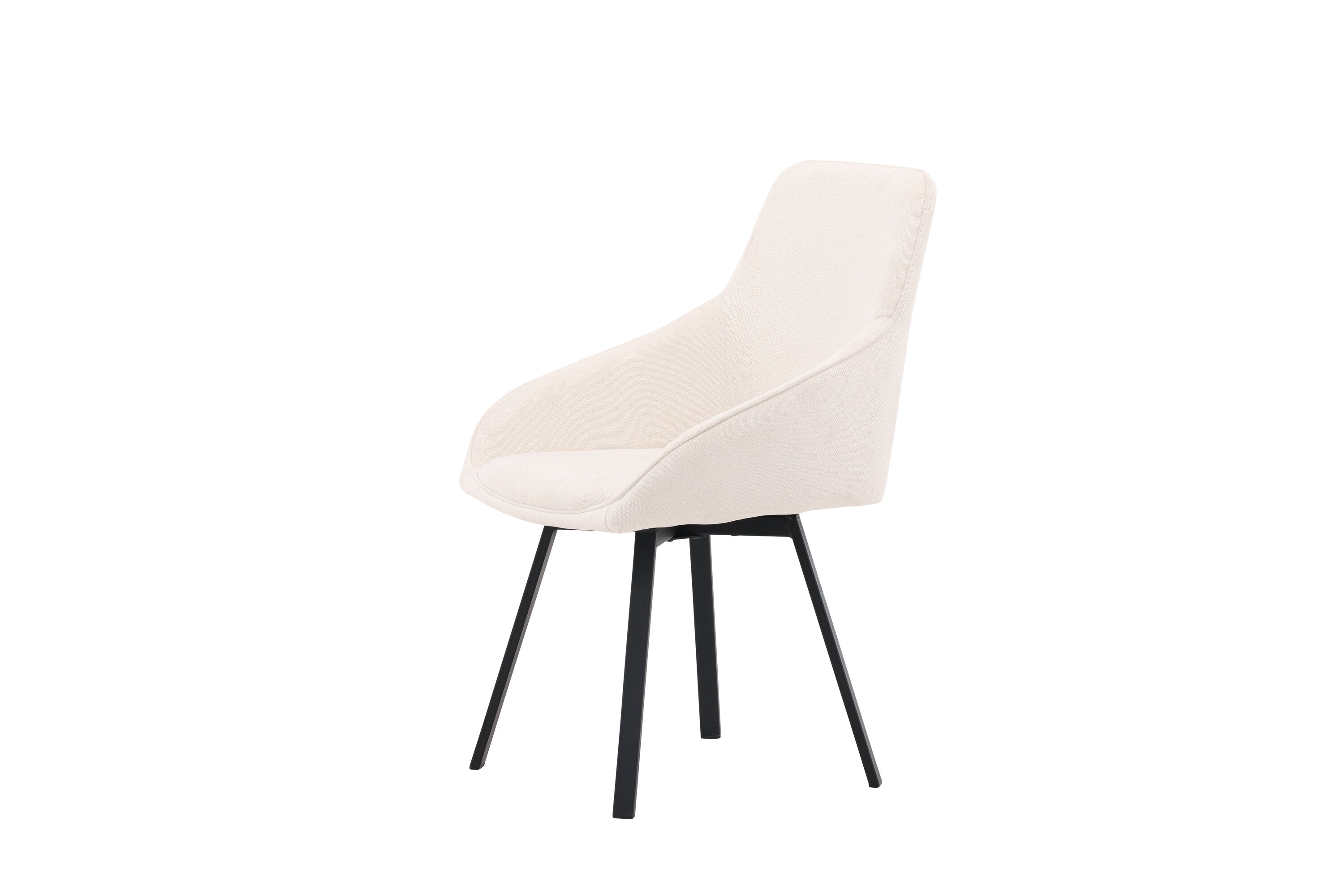 2er-Set Esszimmerstühle Rosie drehbar - Beige - Venture Home - le canapé
