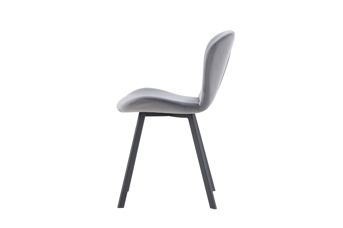 2er-Set Esszimmerstühle Lilja - Grau - Venture Home - le canapé