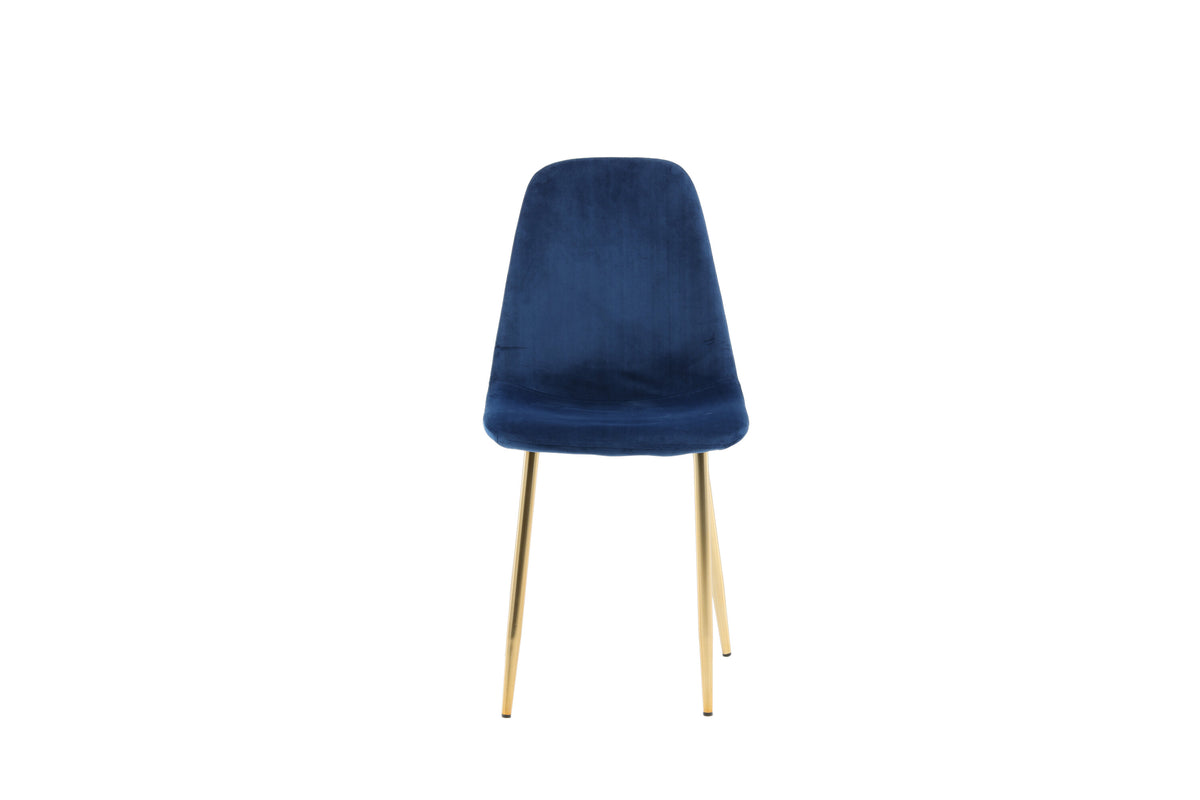 2er-Set Esszimmerstühle Polar - Blau - Venture Home - le canapé