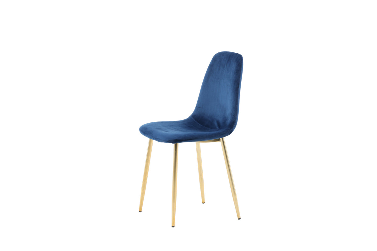 2er-Set Esszimmerstühle Polar - Blau - Venture Home - le canapé