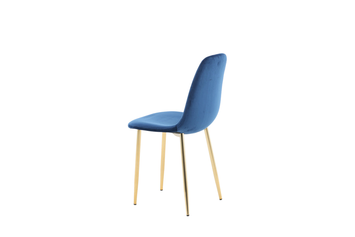 2er-Set Esszimmerstühle Polar - Blau - Venture Home - le canapé