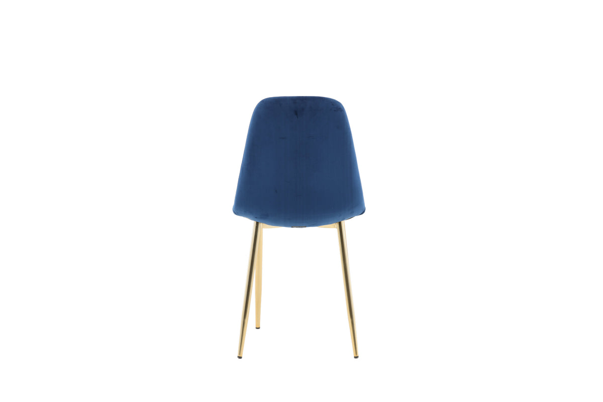 2er-Set Esszimmerstühle Polar - Blau - Venture Home - le canapé
