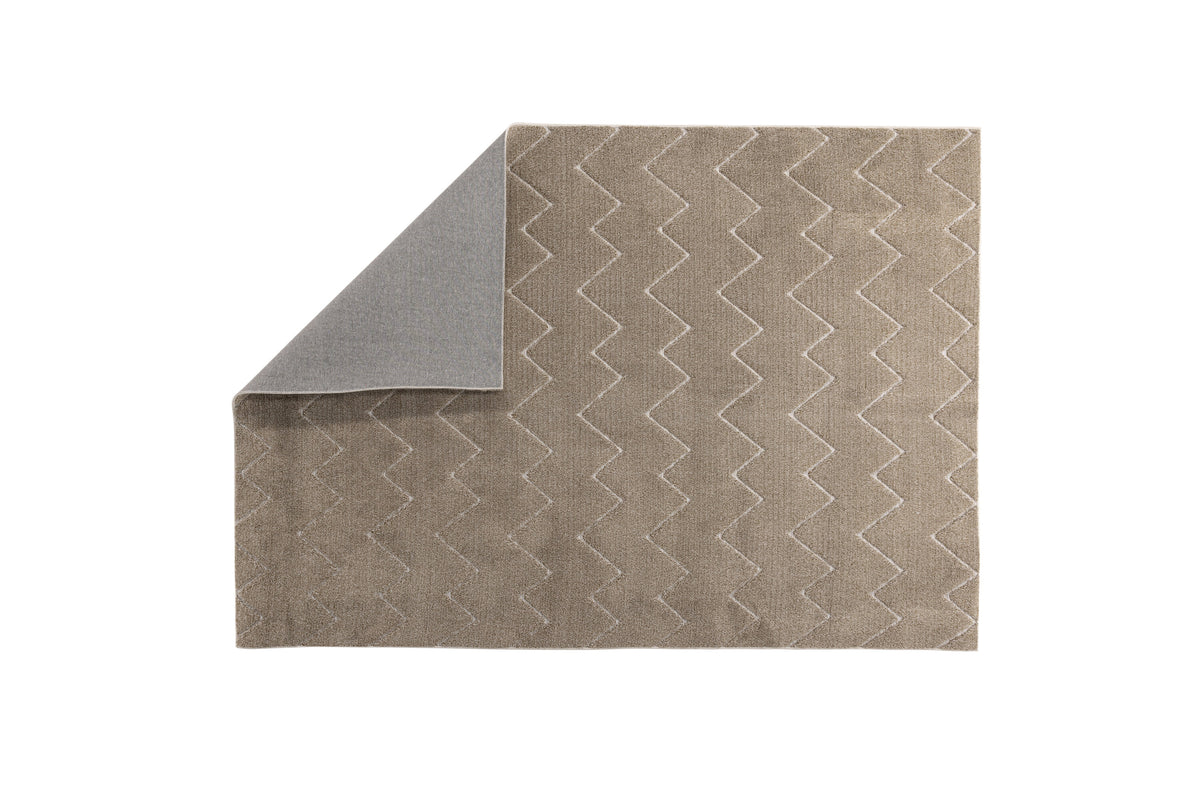 Teppich Fia mit Zickzack-Muster - Braun - Venture Home - le canapé