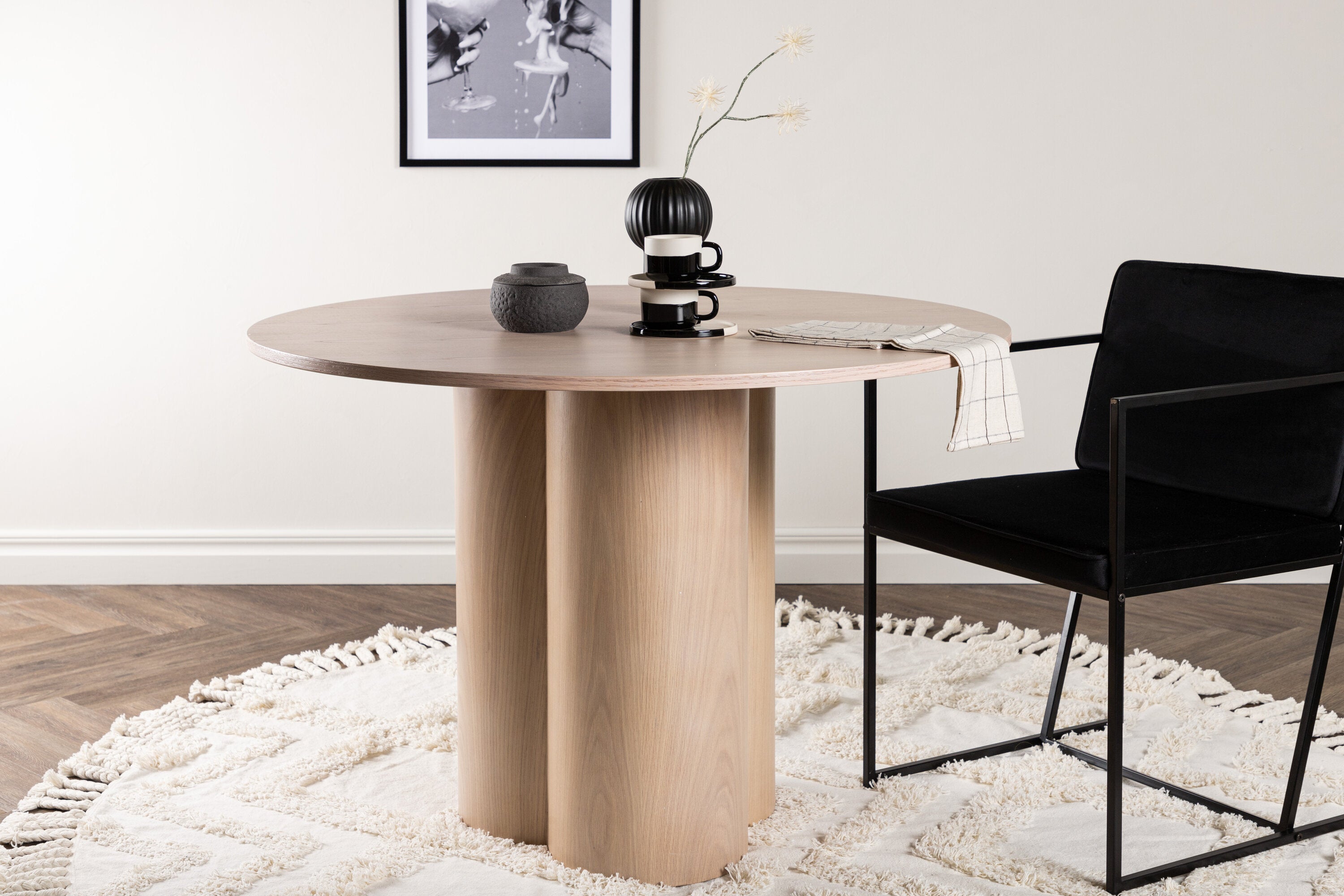 Esstisch Olivia Ø110cm - Cremeweiß - Venture Home - le canapé