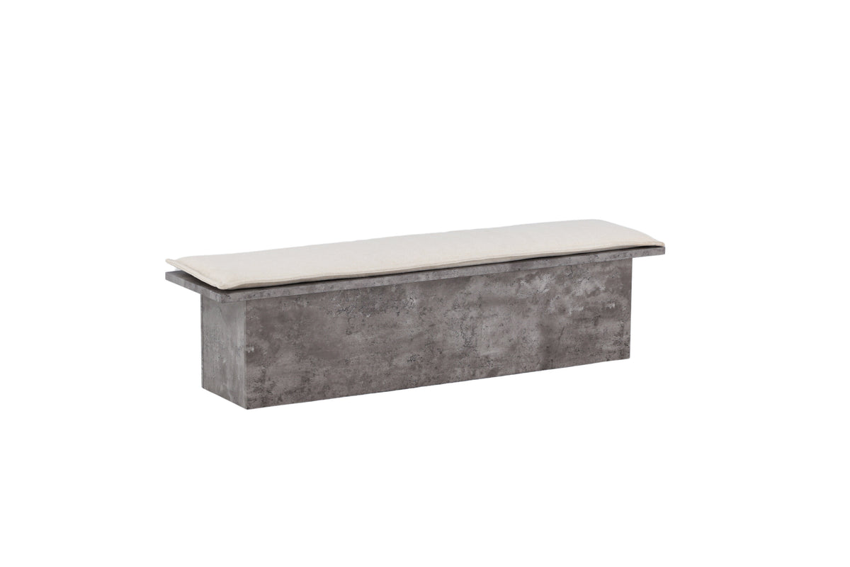 Sitzbank Kellogg - Grau - Venture Home - le canapé